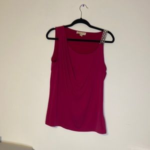 Michael Kors women’s tank sleeveless metal strap top shirt sz Large